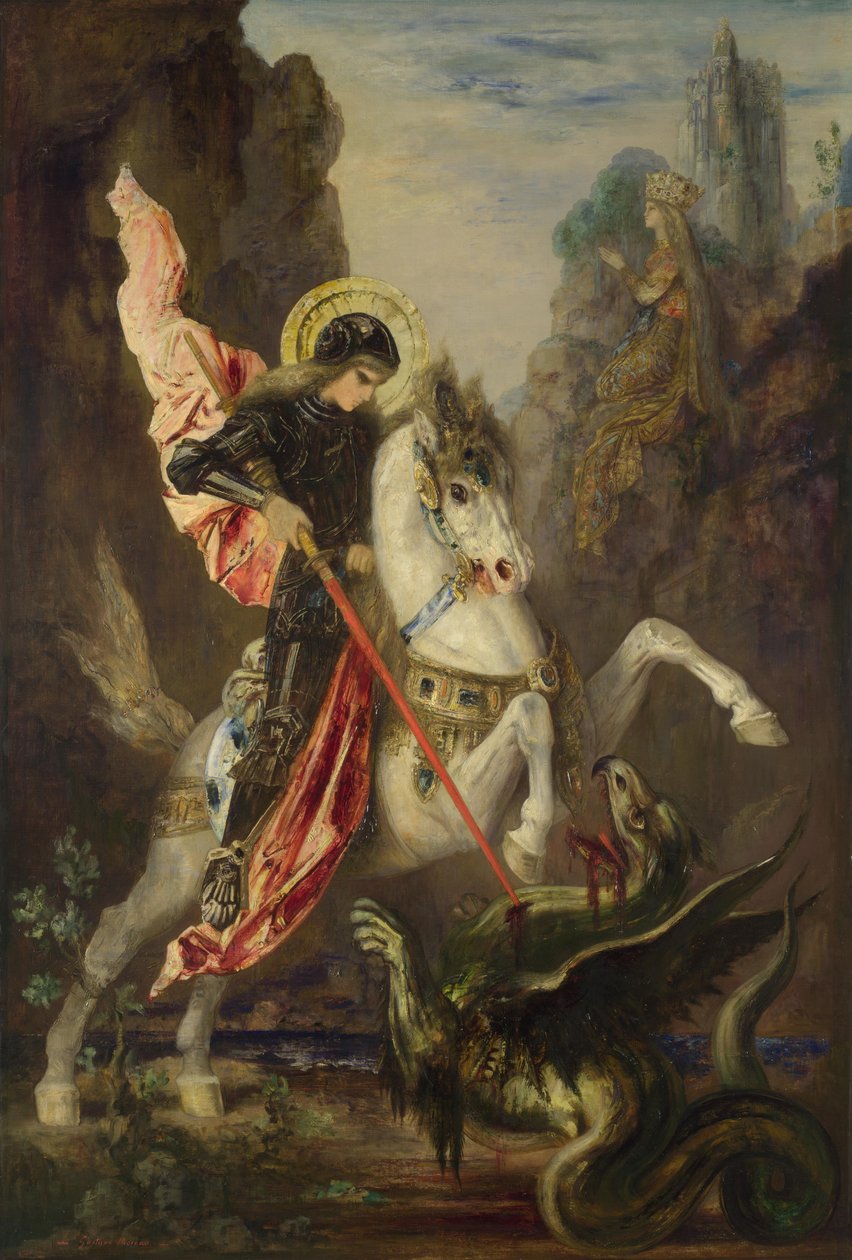 São Jorge e o dragão de Gustave Moreau