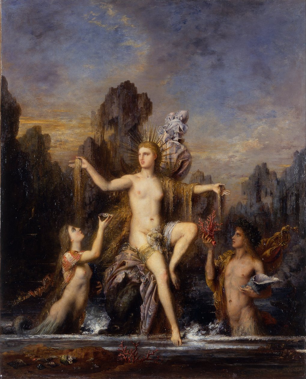 Vênus subindo do mar de Gustave Moreau