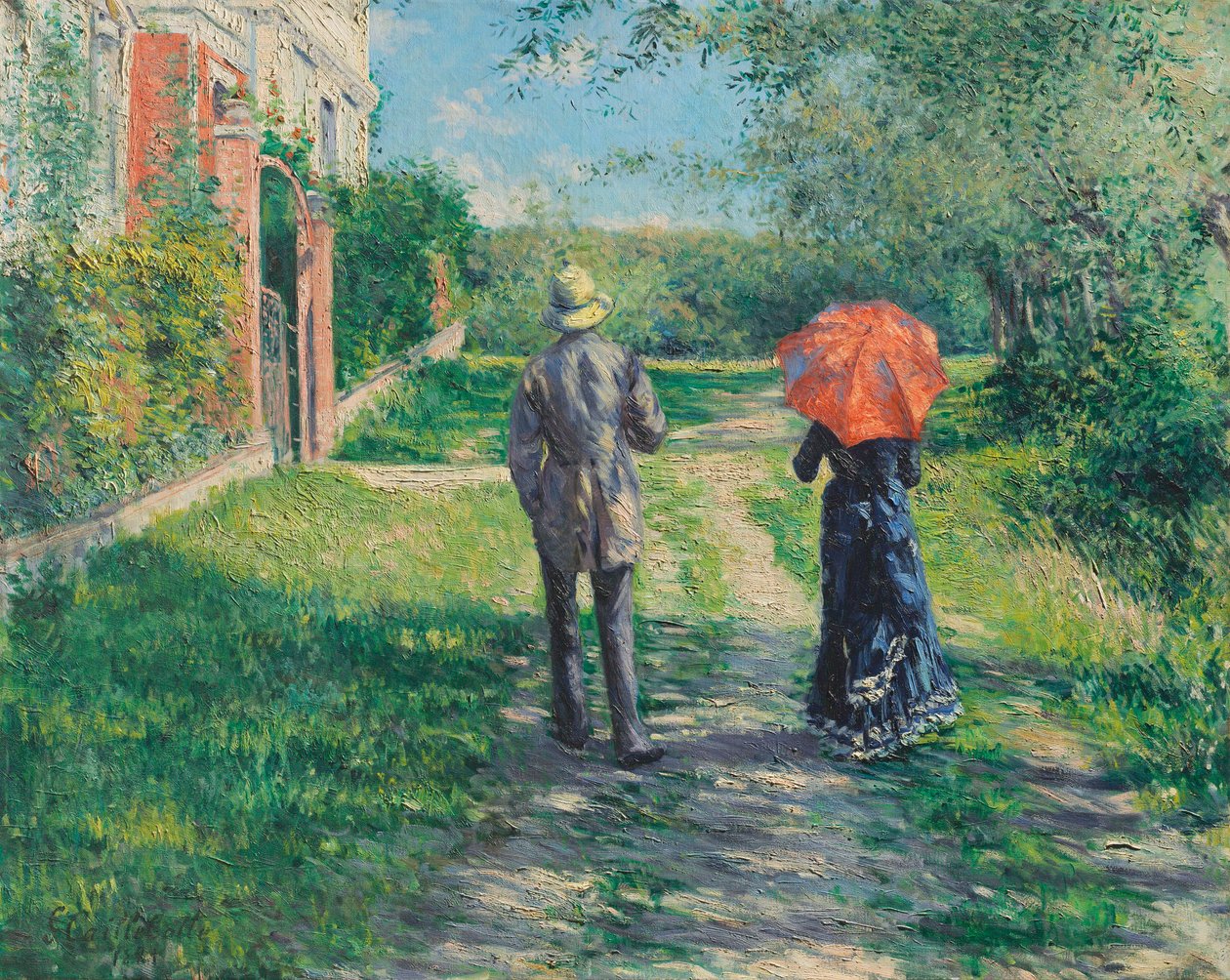 Lá em cima, 1881. de Gustave Caillebotte