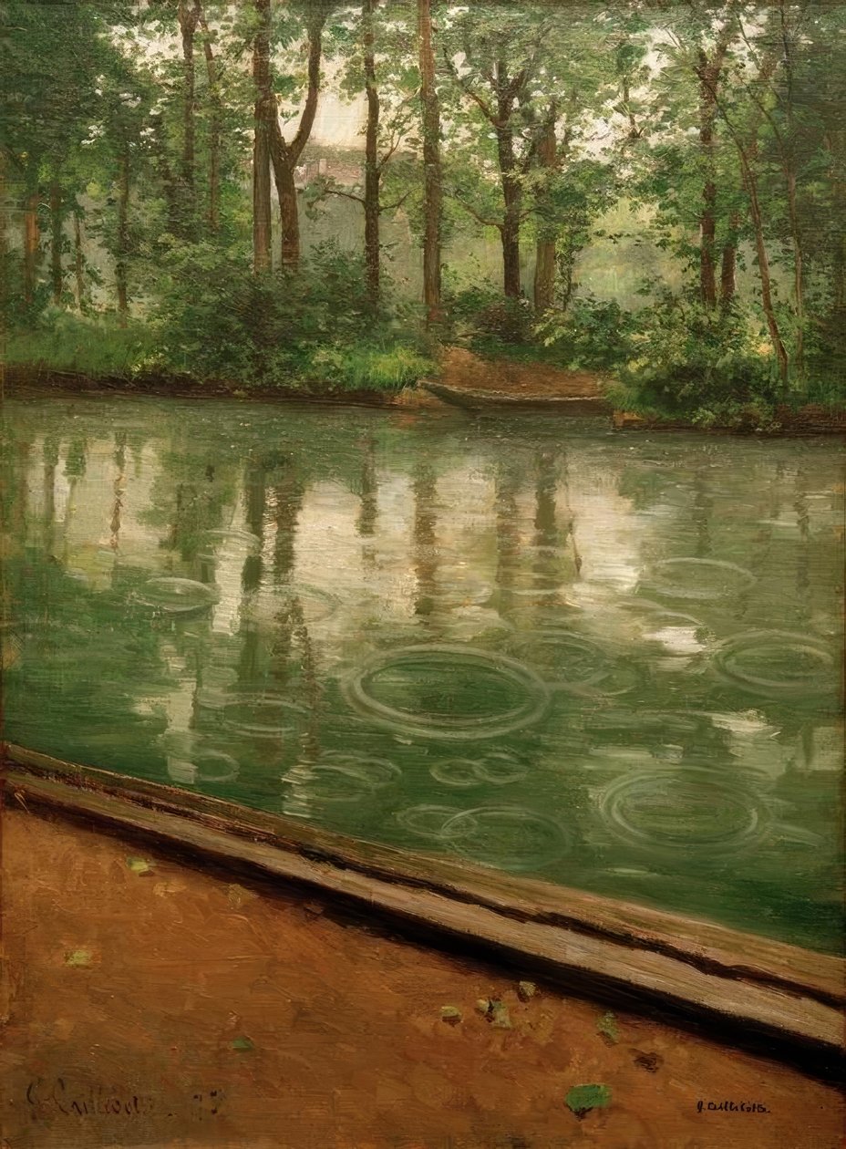 Yerres, efeito chuva de Gustave Caillebotte