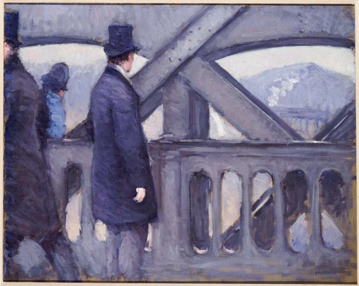 A ponte da Europa, 1876 de Gustave Caillebotte