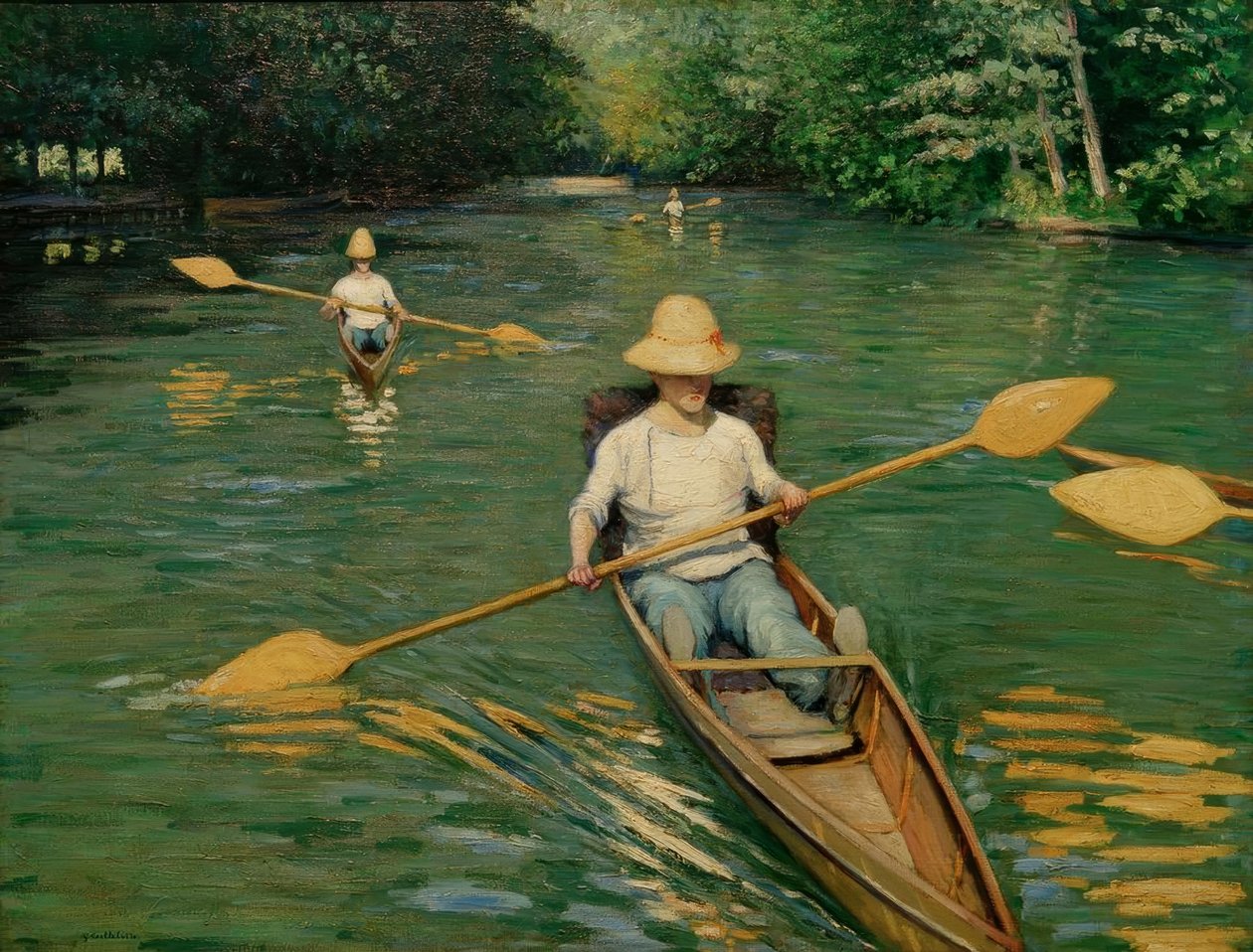 Perishares nos Yerres de Gustave Caillebotte