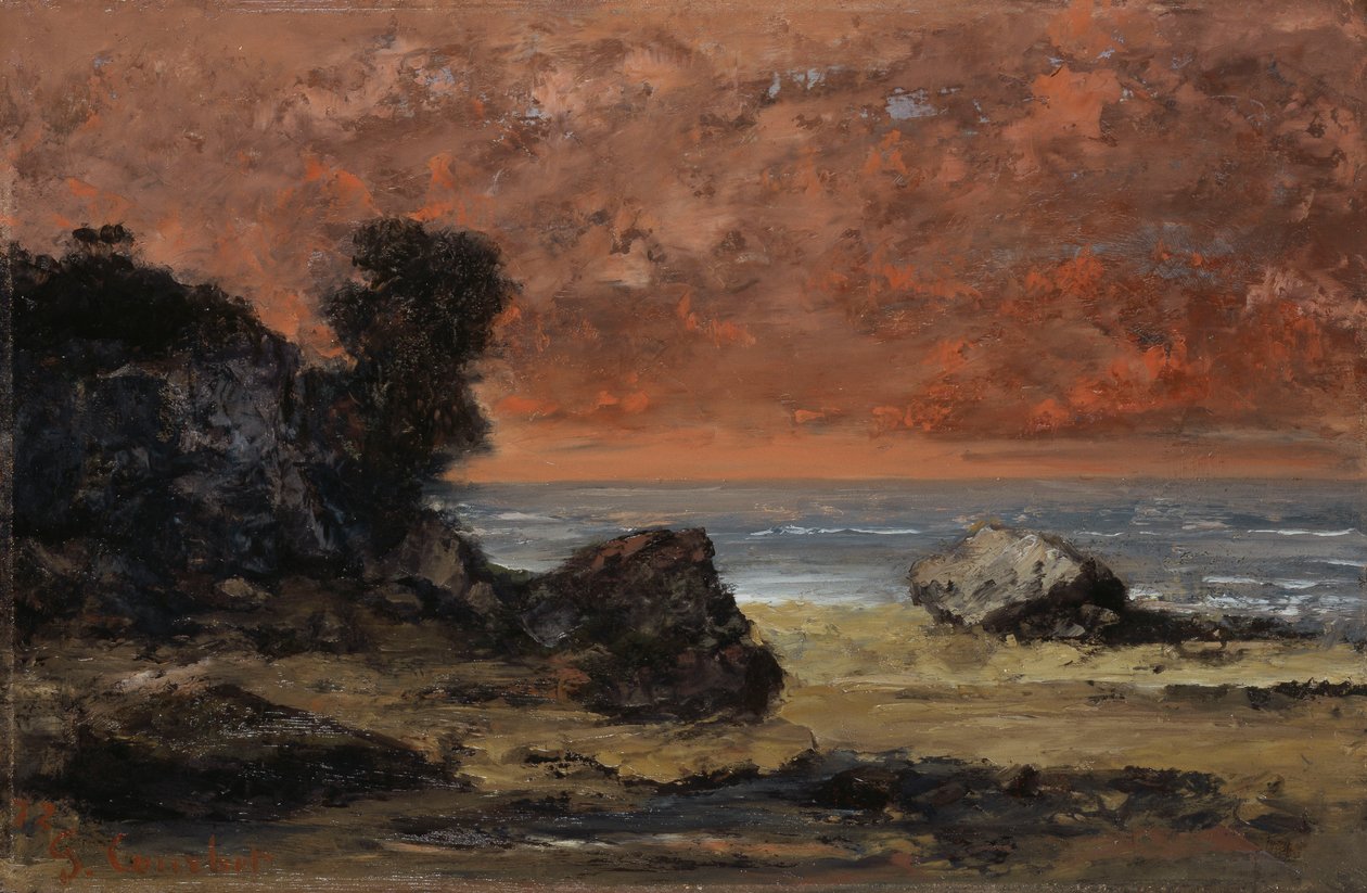 Depois da tempestade, 1872 de Gustave Courbet