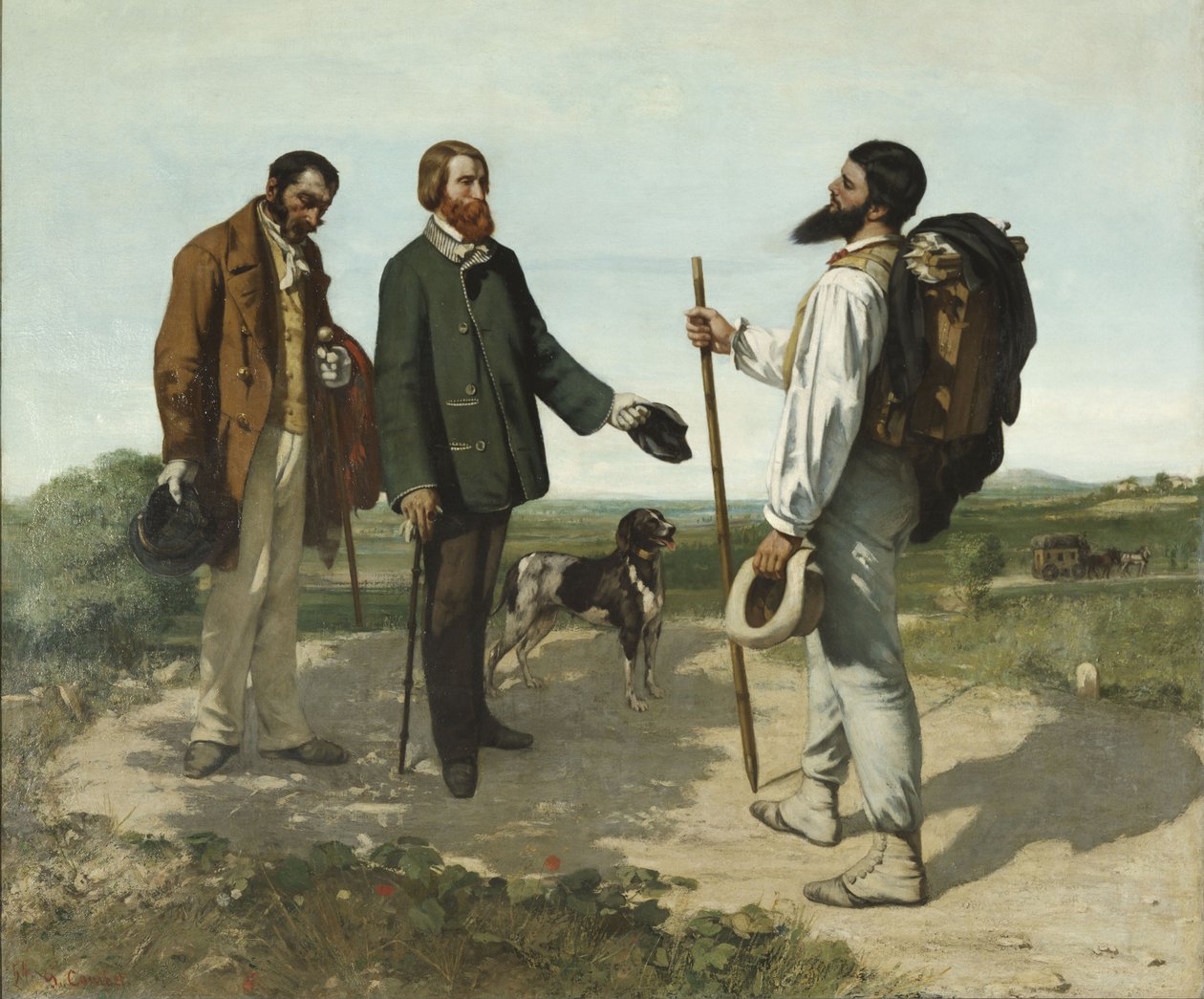 Olá Sr. Courbet de Gustave Courbet