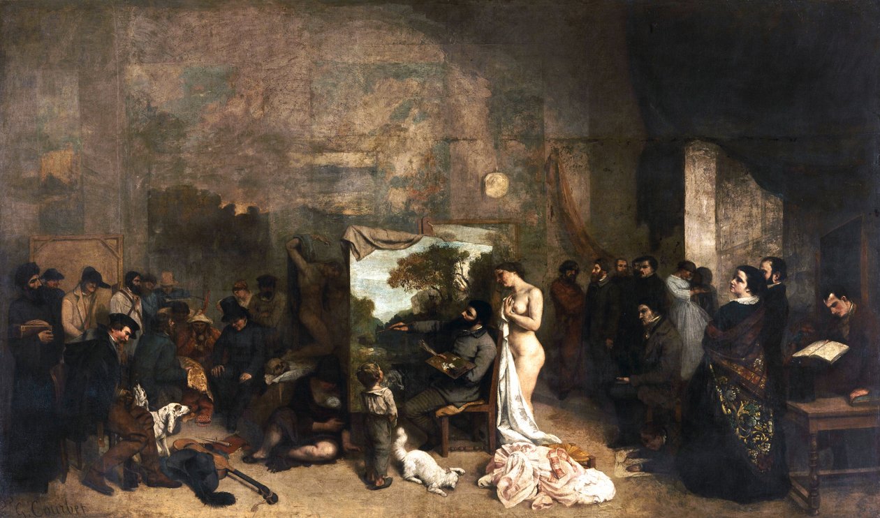 O estúdio do artista de Gustave Courbet