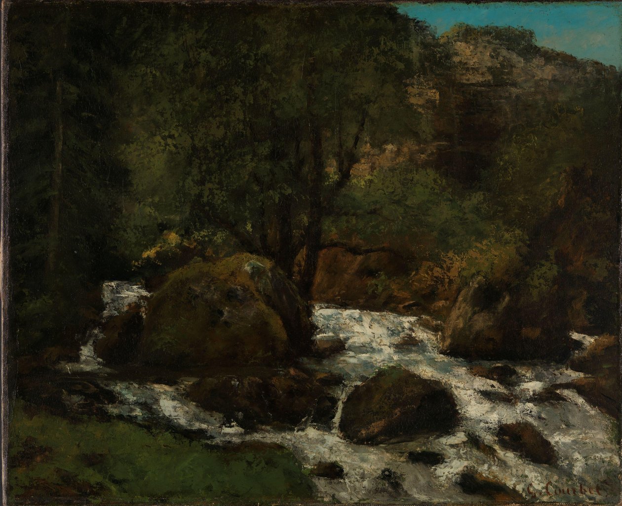 Forest Brook, Jura de Gustave Courbet