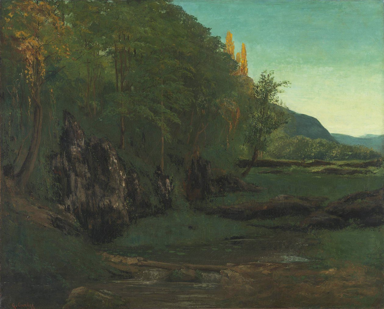 Paisagem do Jura de Gustave Courbet