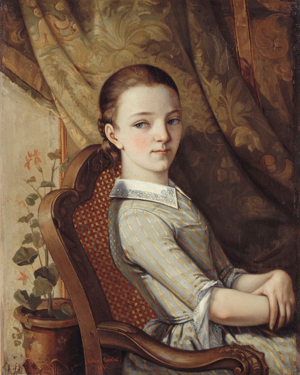 Retrato de Juliette Courbet de Gustave Courbet