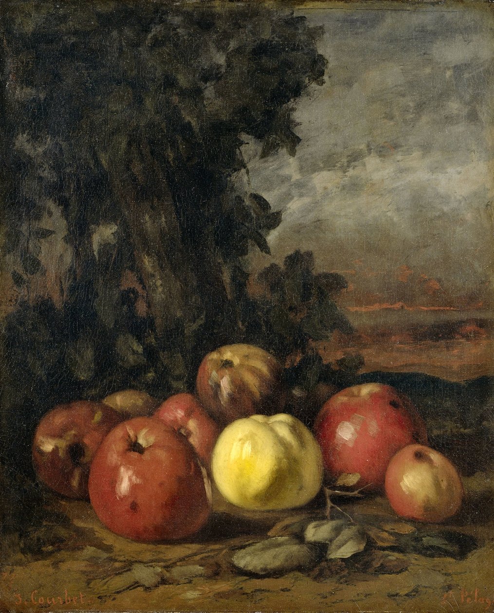 Natureza Morta com Maçãs de Gustave Courbet