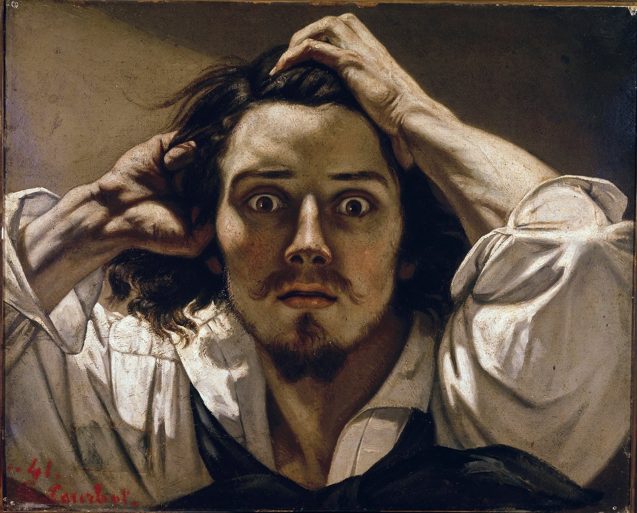 O Homem Desesperado (Auto-retrato) de Gustave Courbet