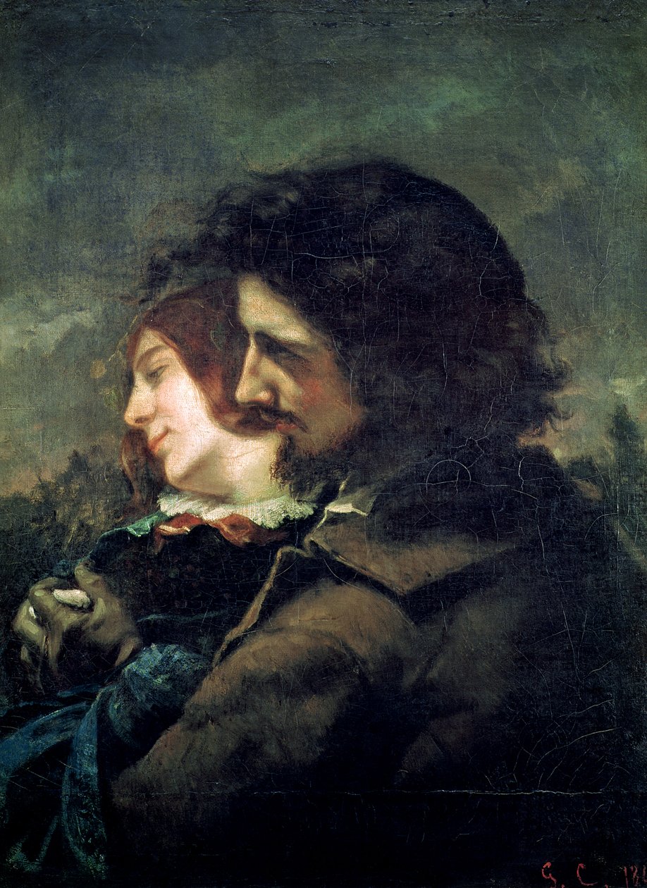 Os amantes felizes, 1844 de Gustave Courbet