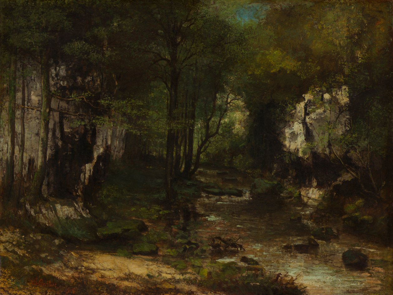 The Stream de Gustave Courbet
