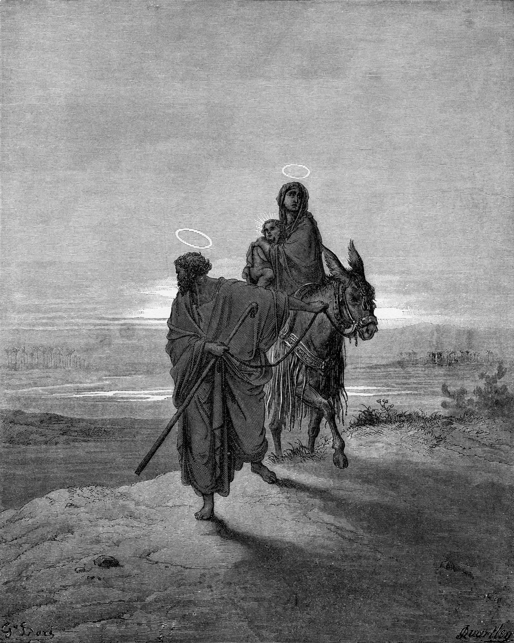 Voo para o Egipto de Gustave Dore