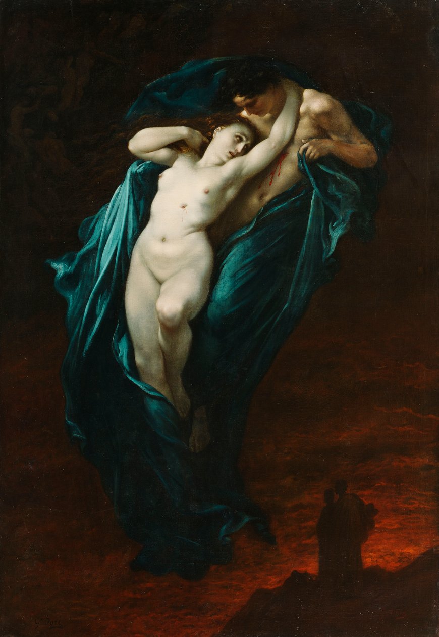 Paolo e Francesca de Rimini, 1863 de Gustave Dore