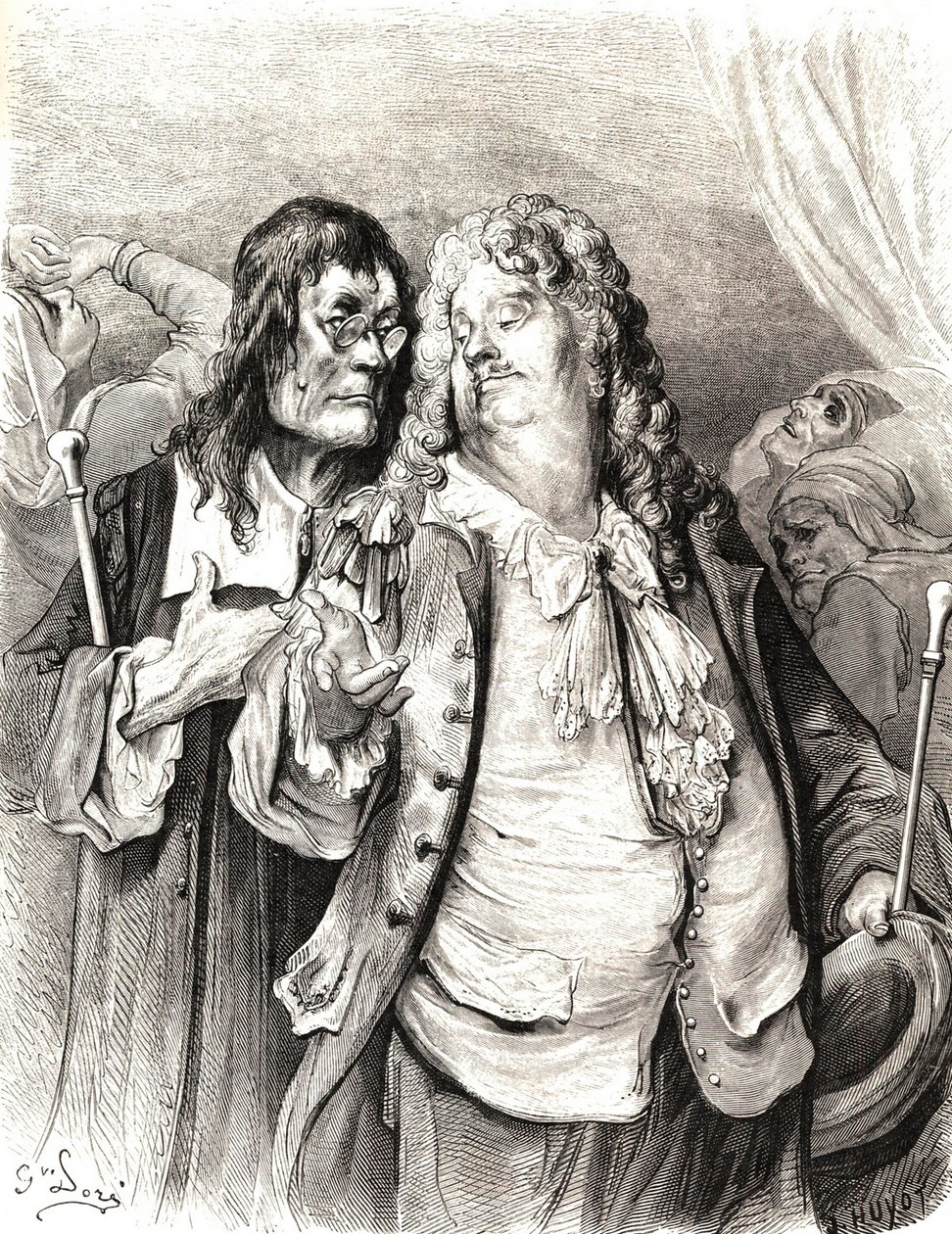 Os médicos, século XIX. de Gustave Dore