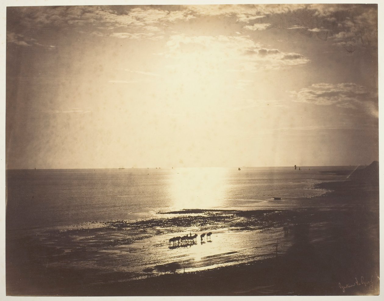 O Sol Haloed, 1856. de Gustave Le Gray