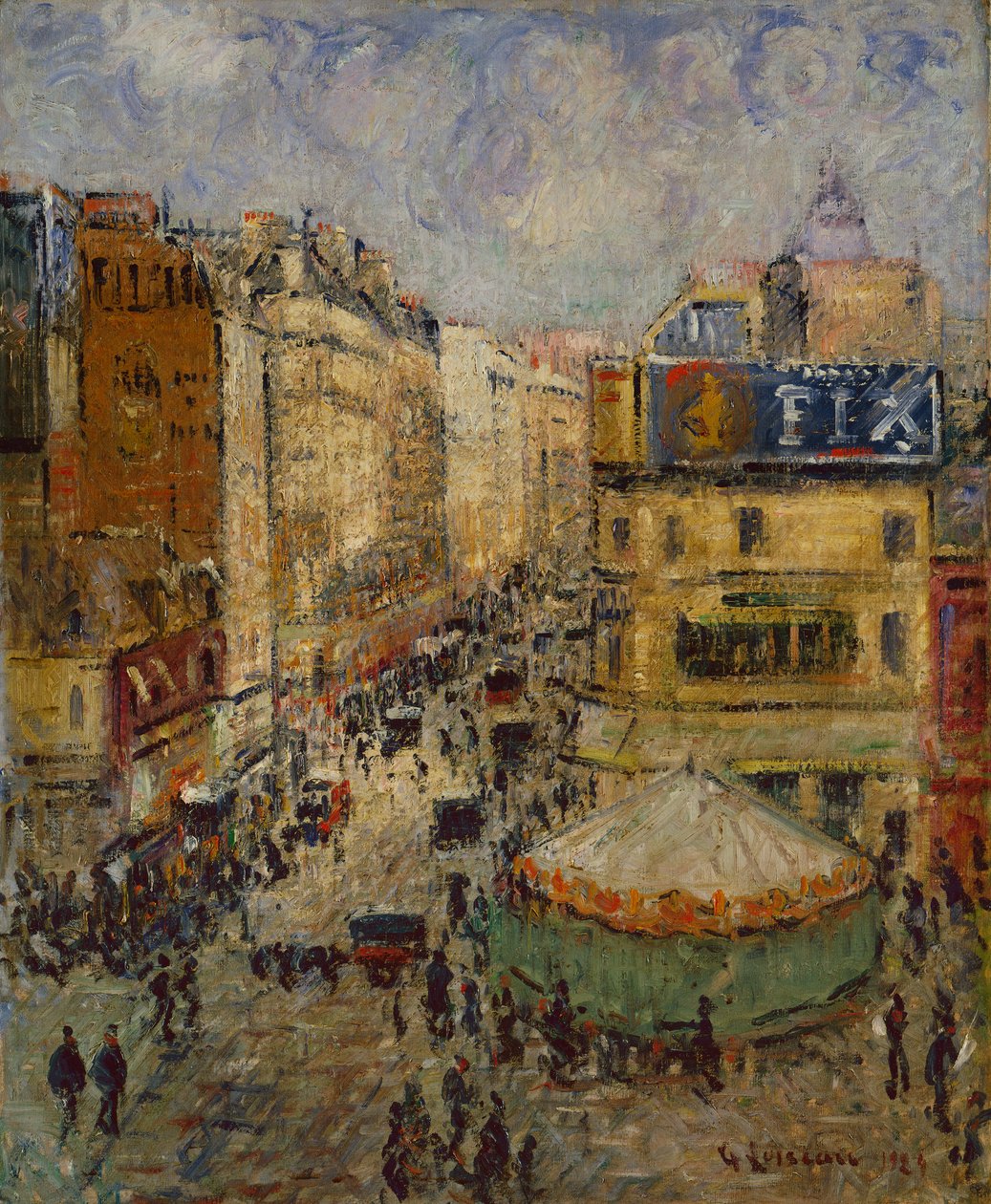 Rue de Clignancourt, Paris de Gustave Loiseau