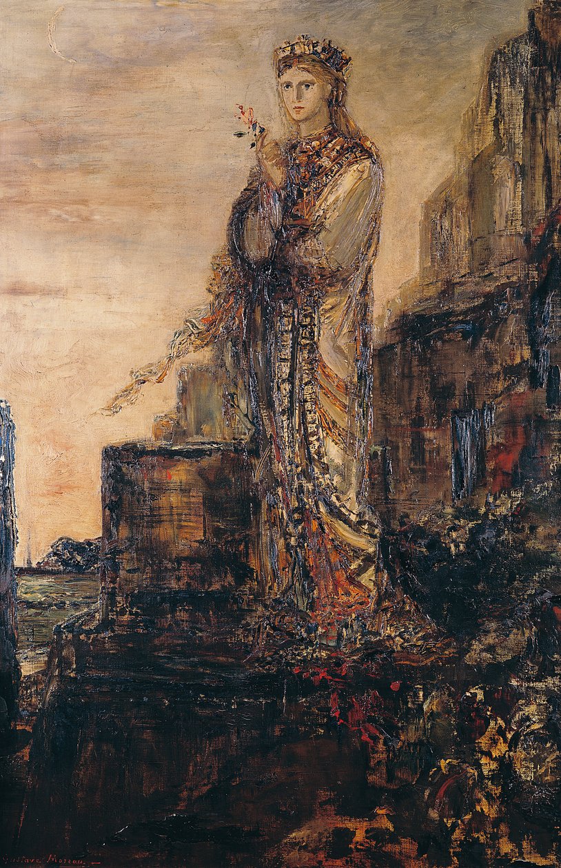 Helen nas Muralhas de Tróia de Gustave Moreau