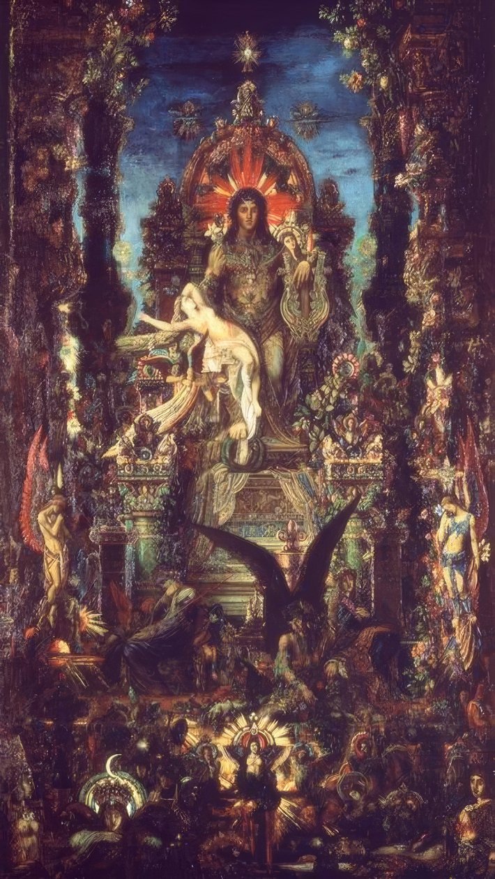 Júpiter e Semele de Gustave Moreau