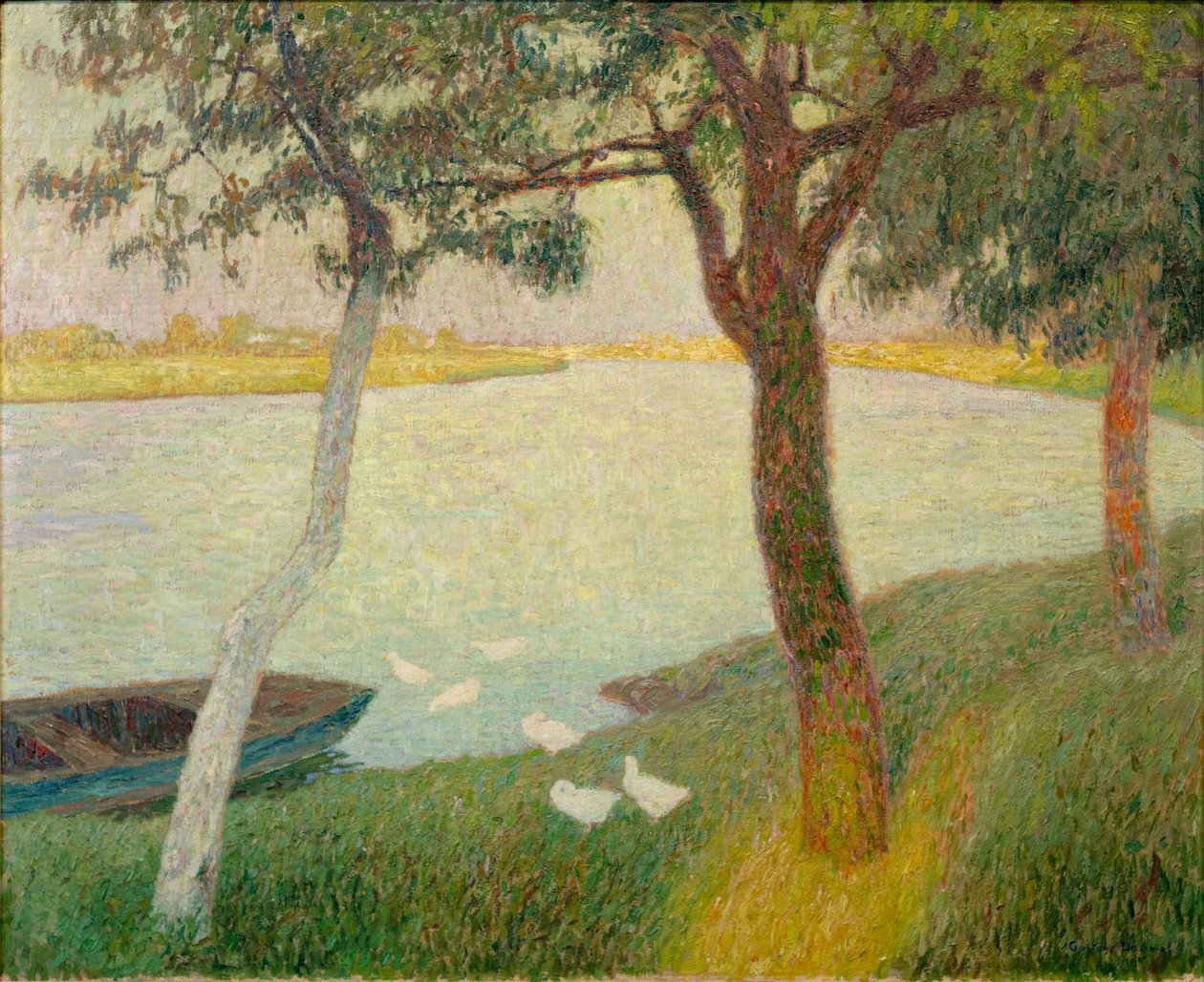 Patos no rio Leie de Gustave de Smet
