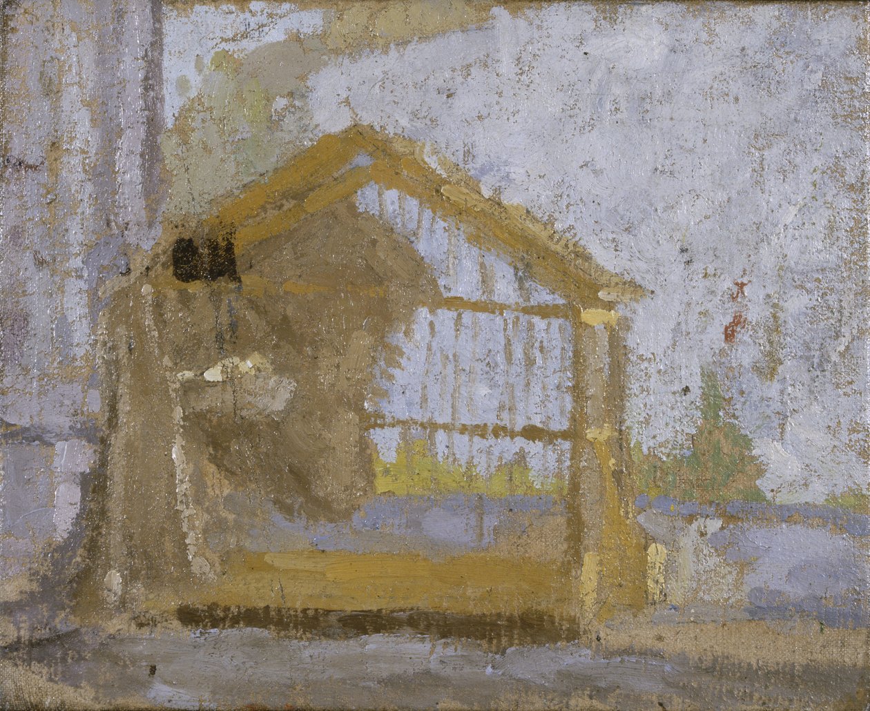 A Birdcage (óleo sobre tela) de Gwen John