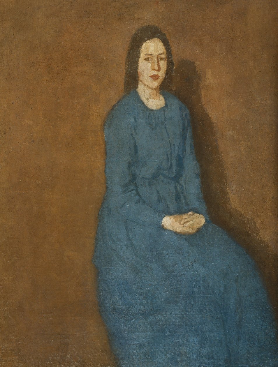 Uma jovem de azul, c.1914-15 de Gwen John