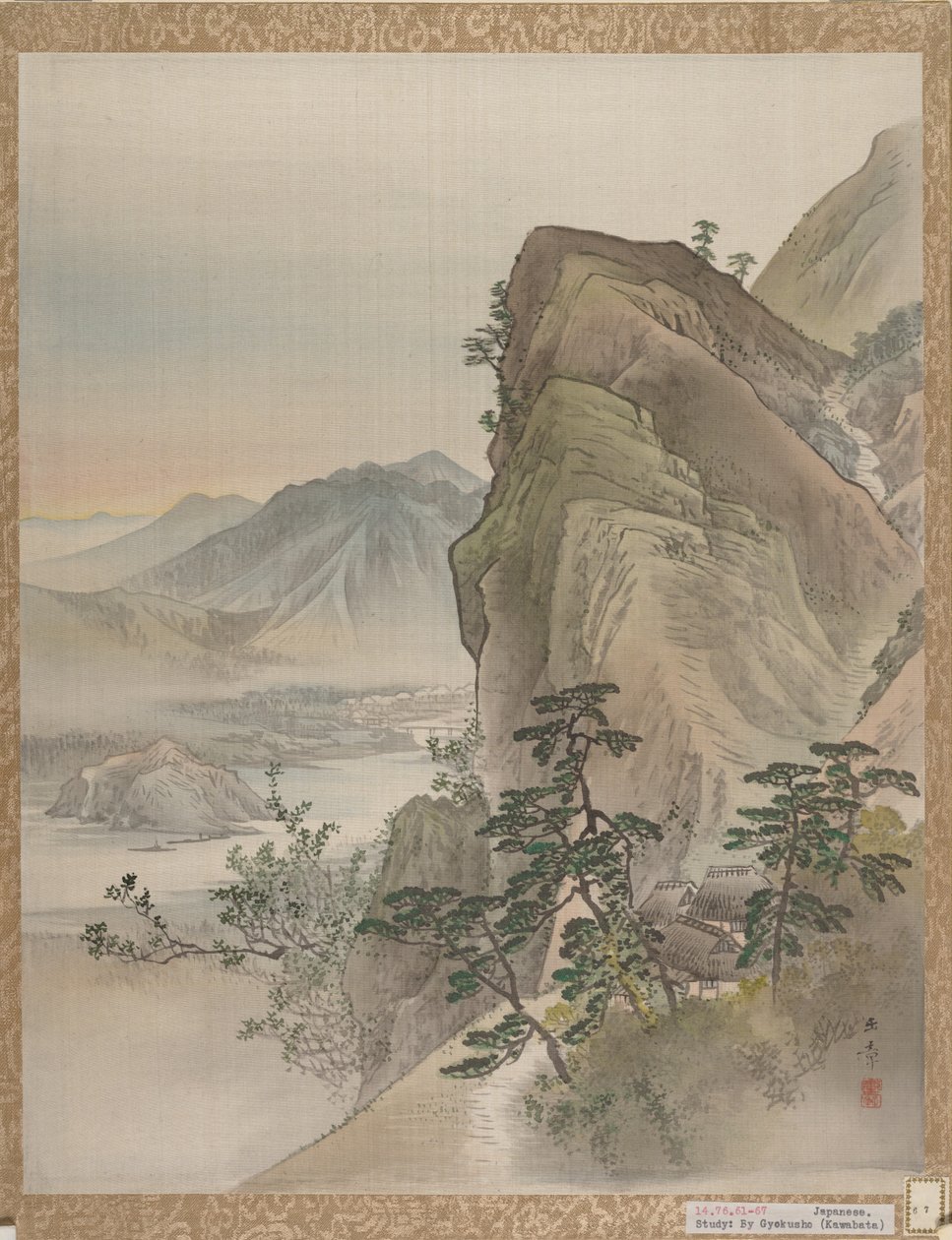 Paisagem, 1800. de Gyokusho Kawabata
