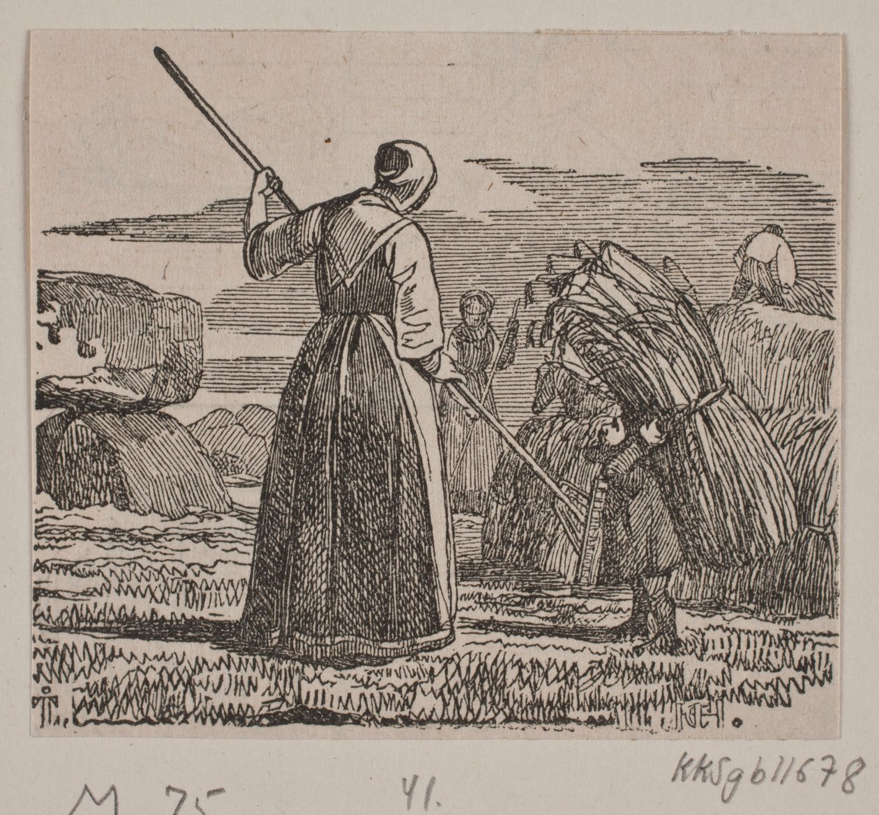 Ilustração para "A Parteira e o Troll" de H. C. Henneberg
