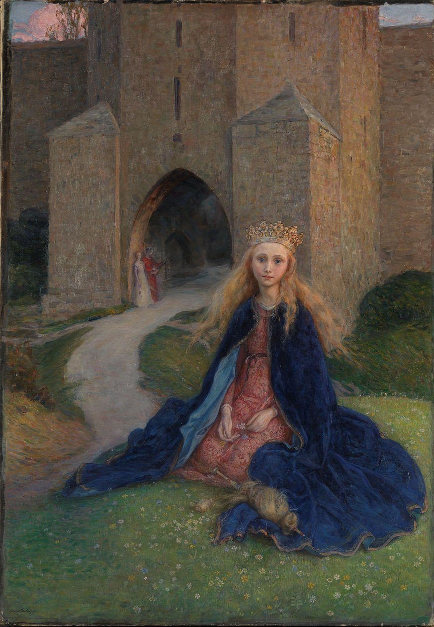 Princesa com um fuso, 1896 de Hanna Pauli