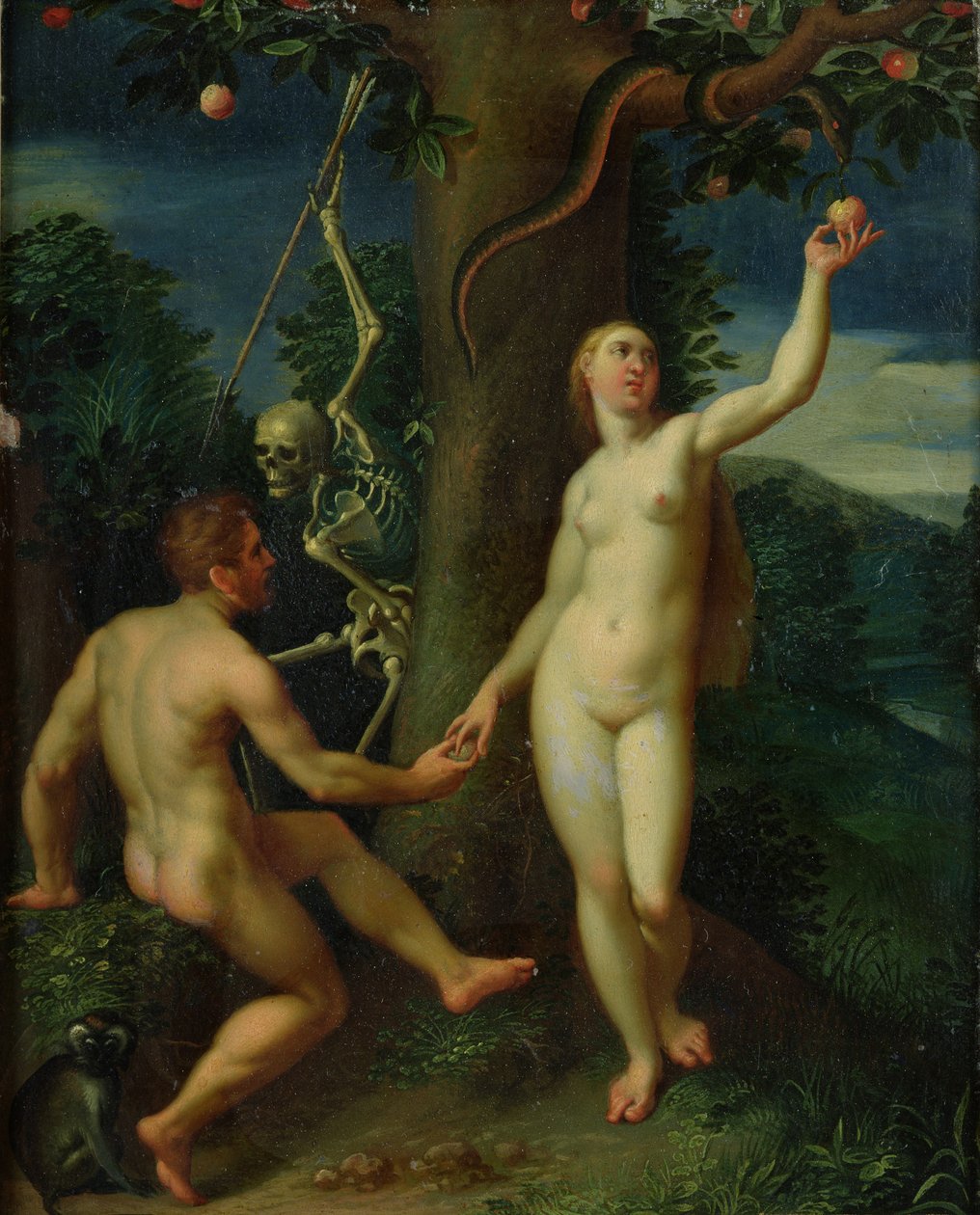 Adão e Eva de Hans I or Johann Rottenhammer