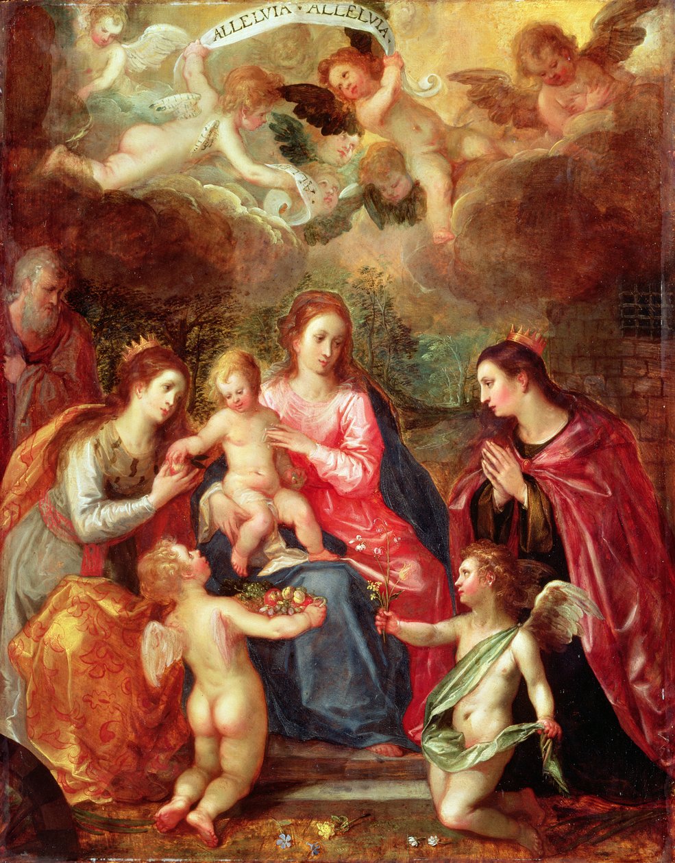 Adoração de Hans I or Johann Rottenhammer