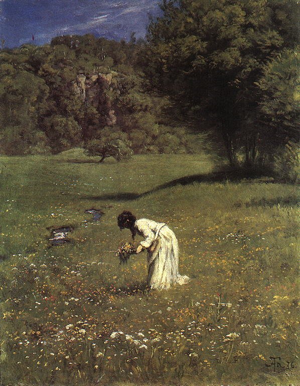 Prado floresta de Hans Thoma