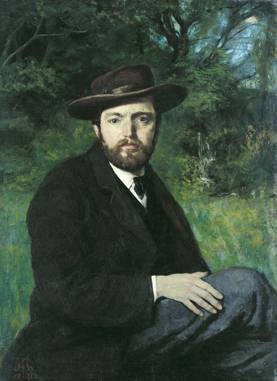 Auto-retrato, 1871 de Hans Thoma