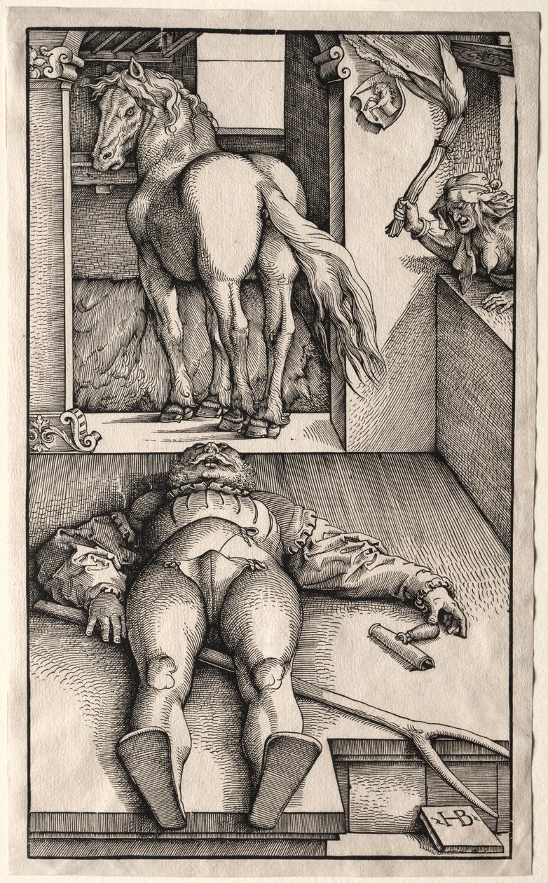 O Noivo Enfeitiçado, 1544-45. de Hans Baldung