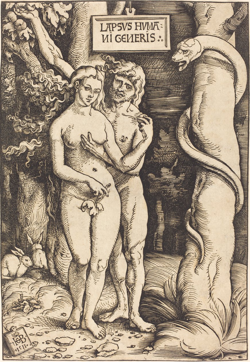 Adão e Eva, 1511 de Hans Baldung Grien