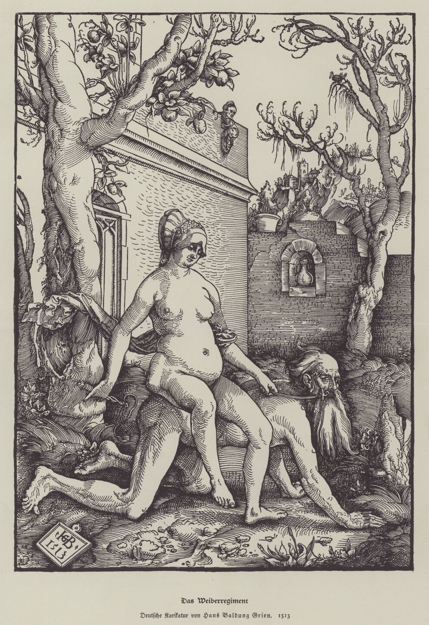 Aristóteles e Phyllis, 1513 de Hans Baldung Grien