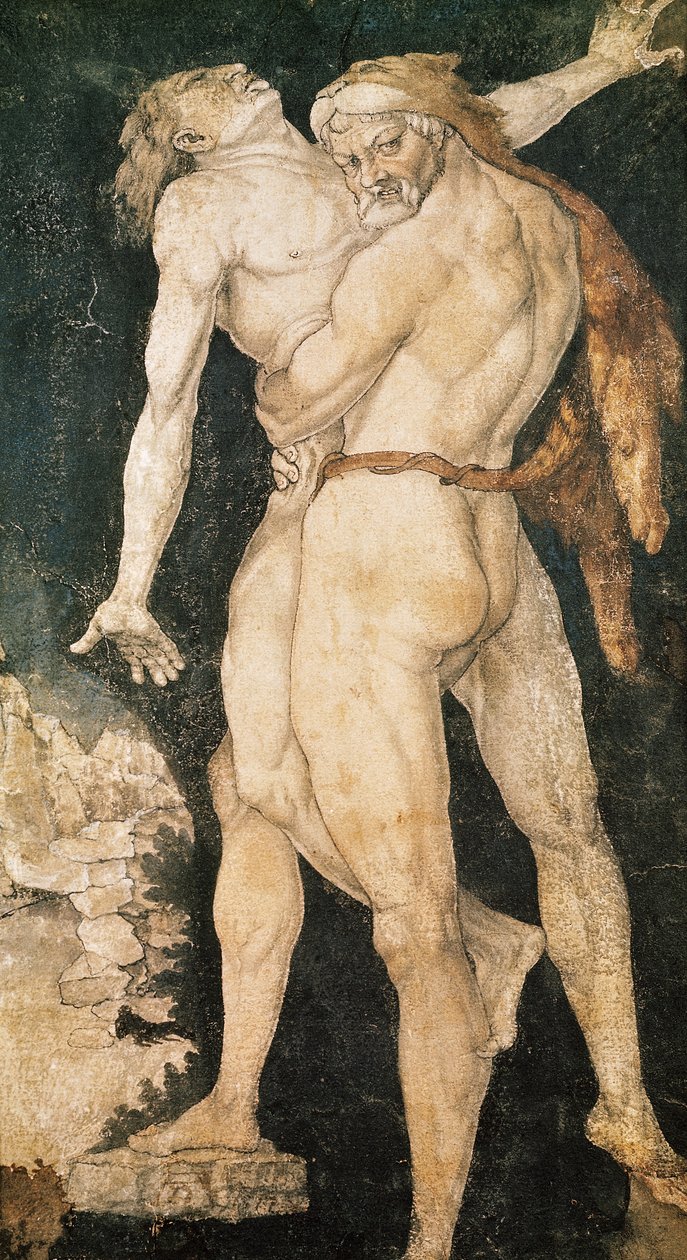 Hércules e Anteu, c.1530 de Hans Baldung Grien
