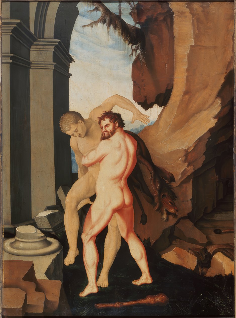 Hércules e Antaeus de Hans Baldung Grien