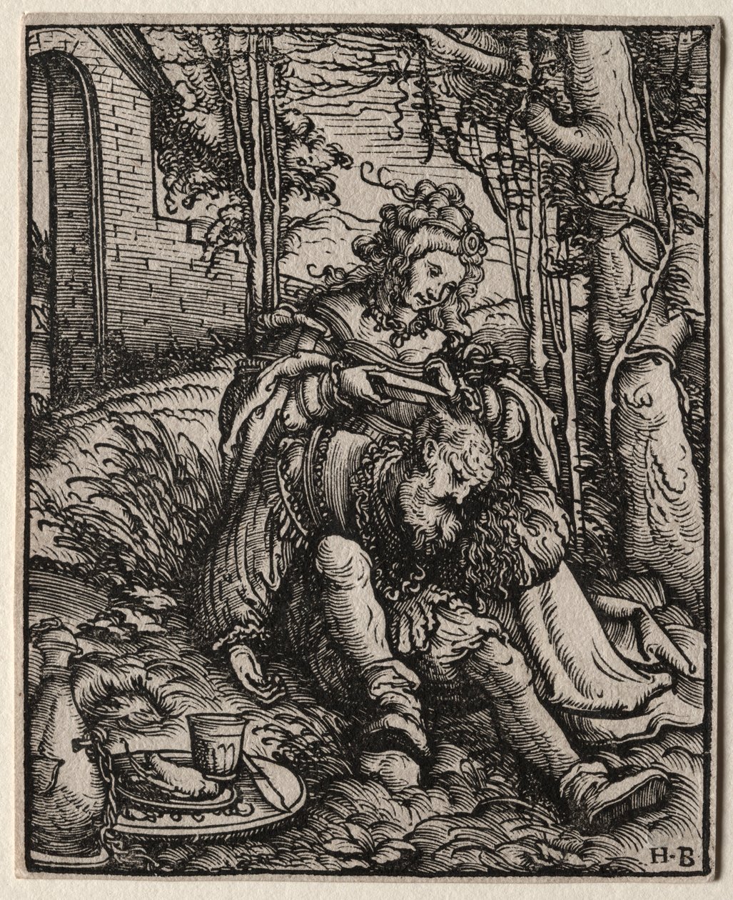 Sansão e Dalila, 1519. de Hans Burgkmair