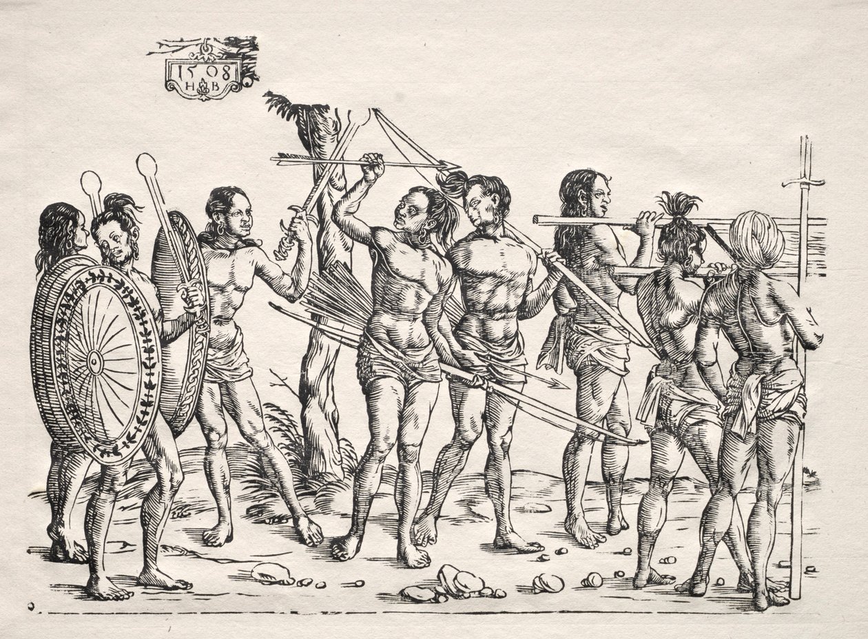 O rei de Cochim, 1508. de Hans Burgkmair