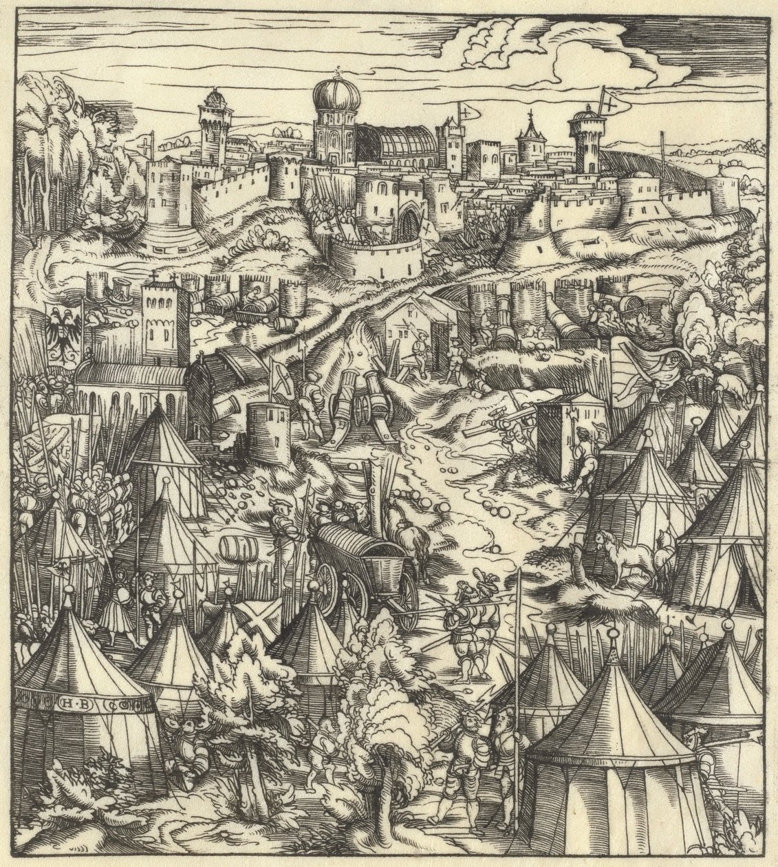 A Batalha de Pádua de Hans Burgkmair I