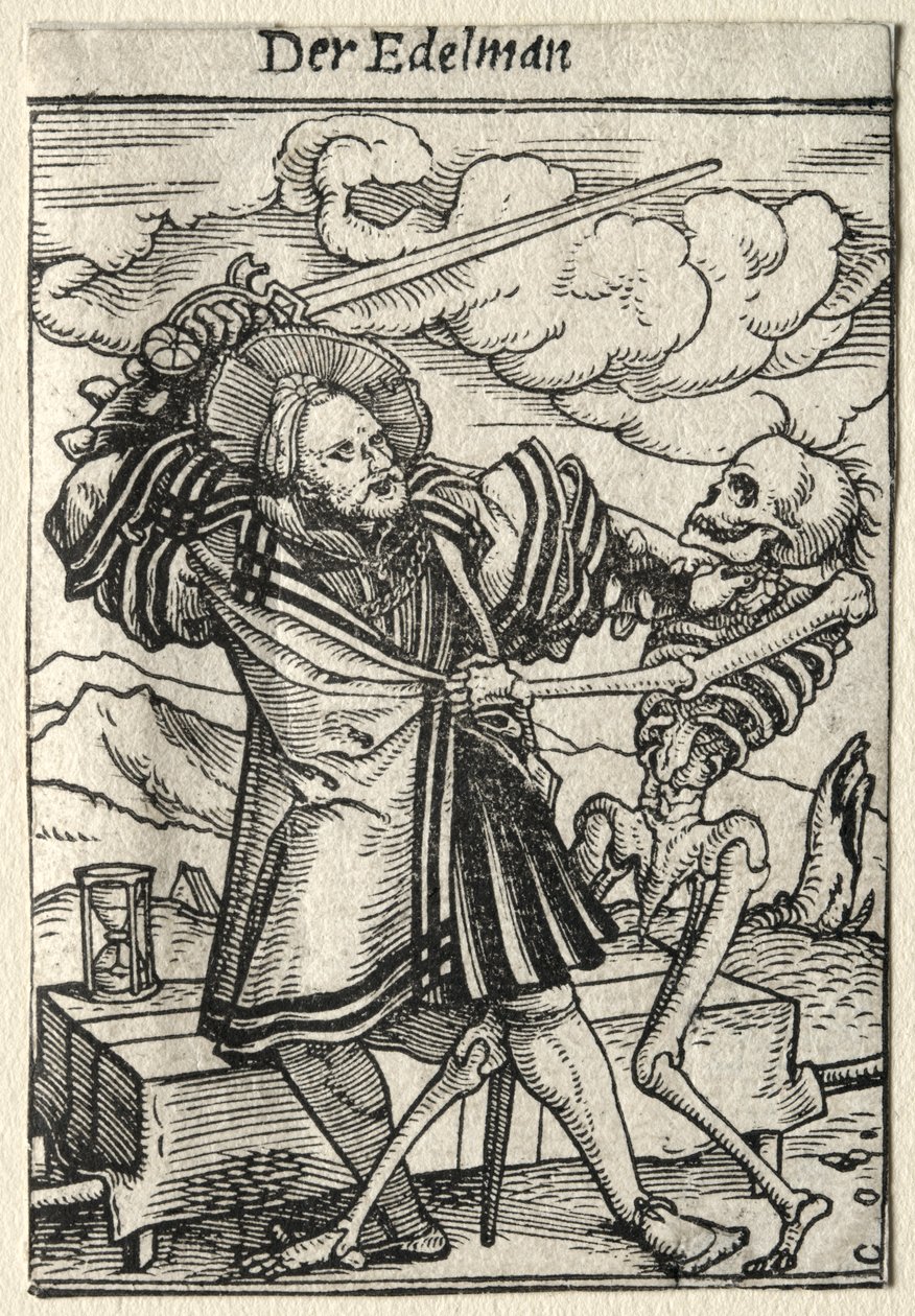 Dança da Morte: O Nobre de Hans Holbein
