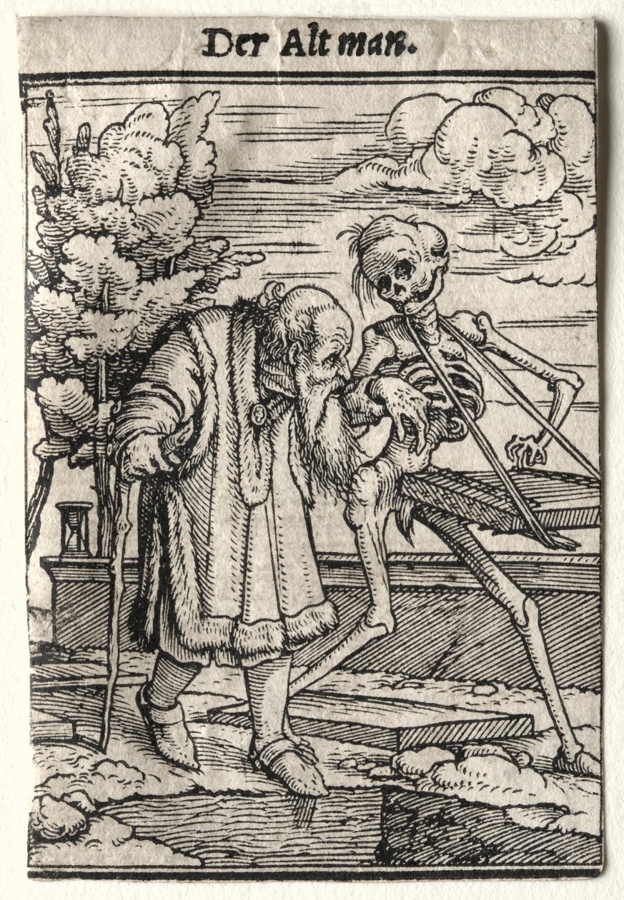 Dança da Morte: O Velho. de Hans Holbein