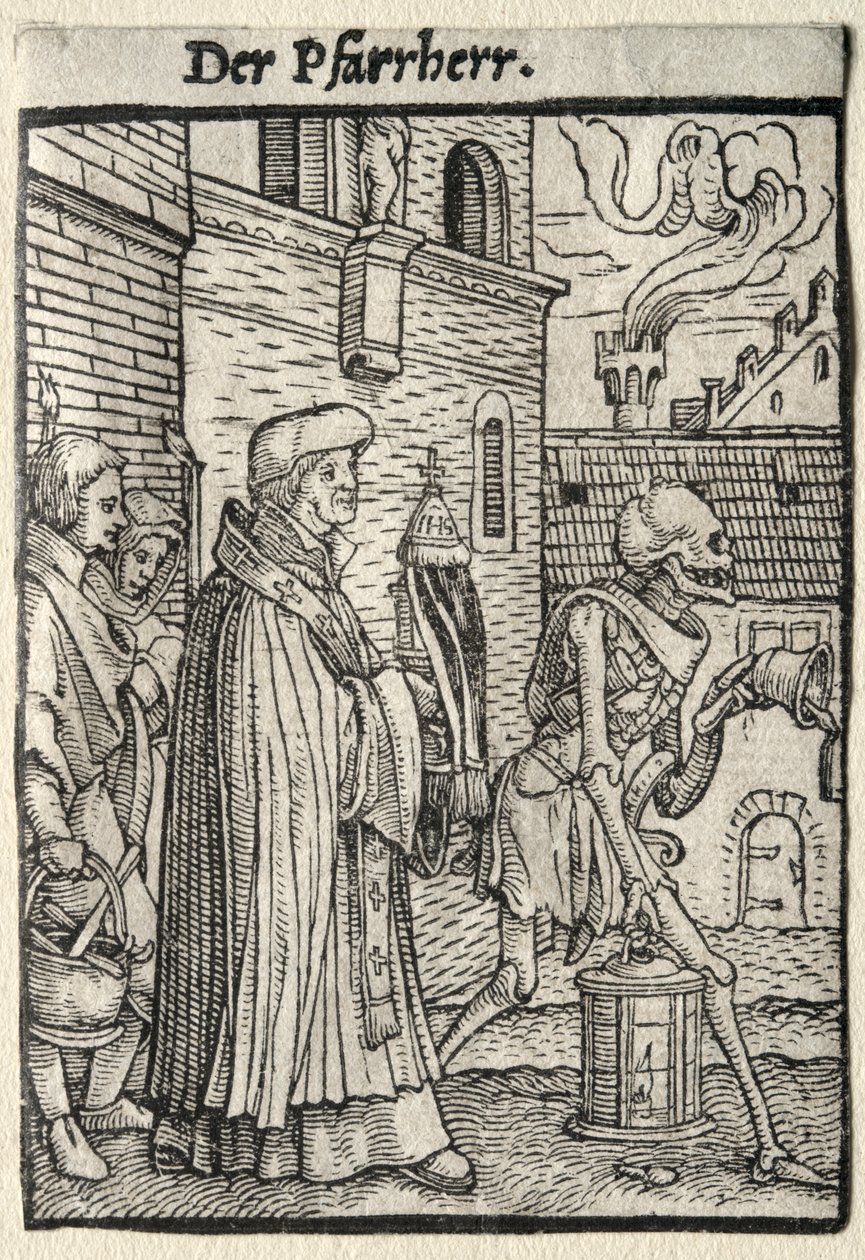 Dança da Morte: O Pastor de Hans Holbein