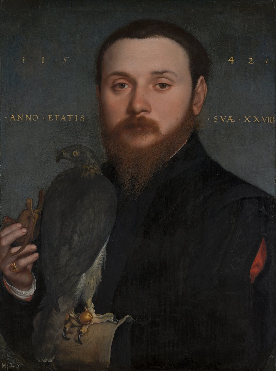 Retrato de um falcoeiro de Hans Holbein