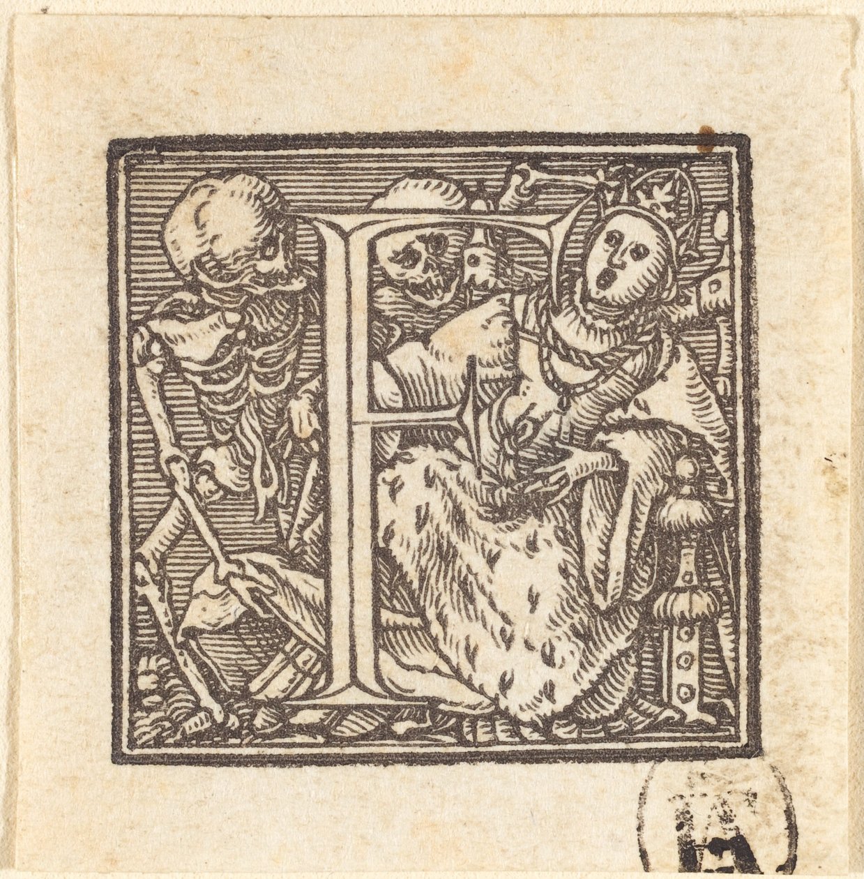Letra F de Hans Holbein der Jüngere