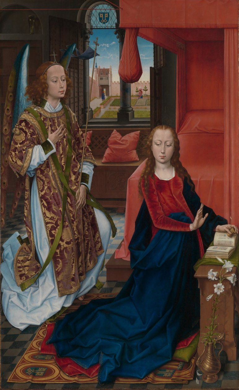 Anunciação, 1465-75 de Hans Memling
