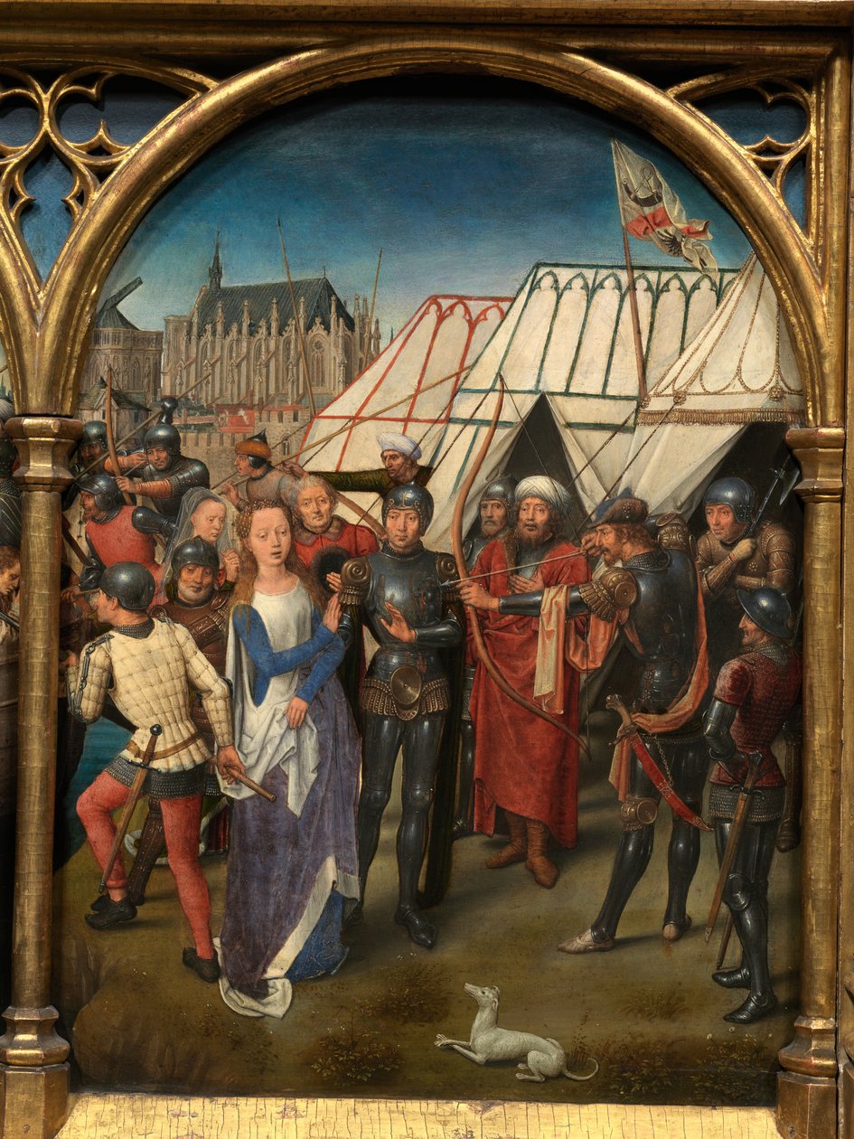 Detalhe da Relíquia de Santa Úrsula de Hans Memling