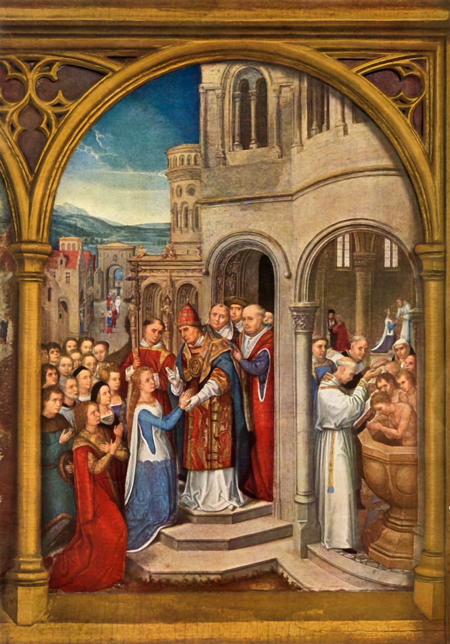 A chegada a Roma, 1489. de Hans Memling