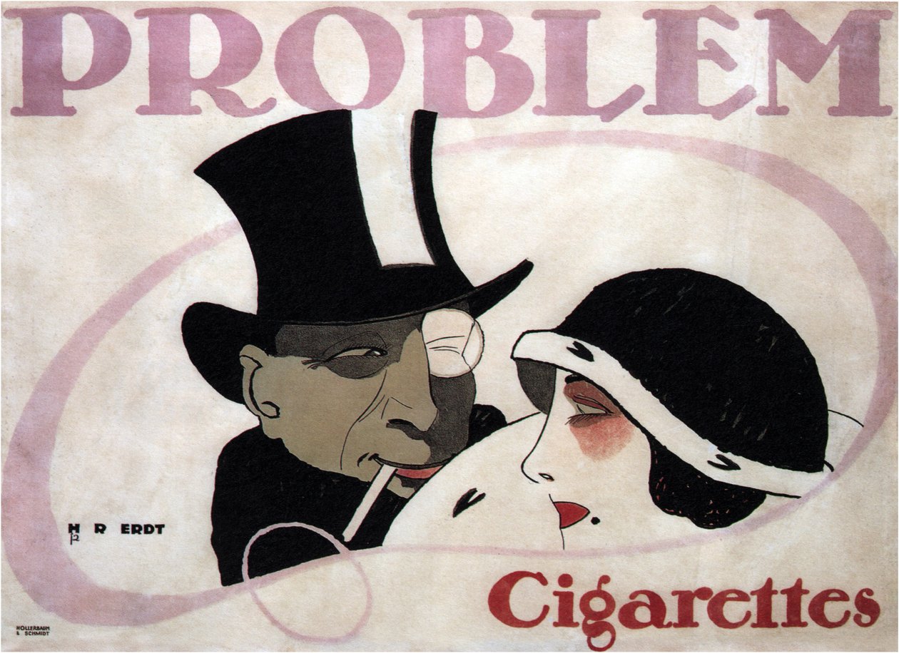 Cigarros problemáticos, 1912 de Hans Rudi Erdt